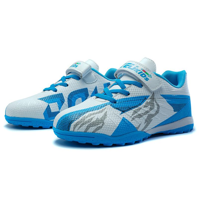 

Детские Футбольные Бутсы На Липучке Для Мальчиков И Девочек Tf Шипы Искусственный Газон Нескользящие Подростковые Студенческие Тренировочные Обувь 29