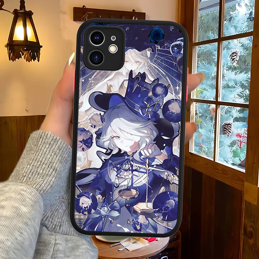 

Genshin Impact Furina Phone Case For IPhone 16 15 14 Plus 15 13 12 11 Pro Max X XS MAX Matte Cover iphone 14 plus