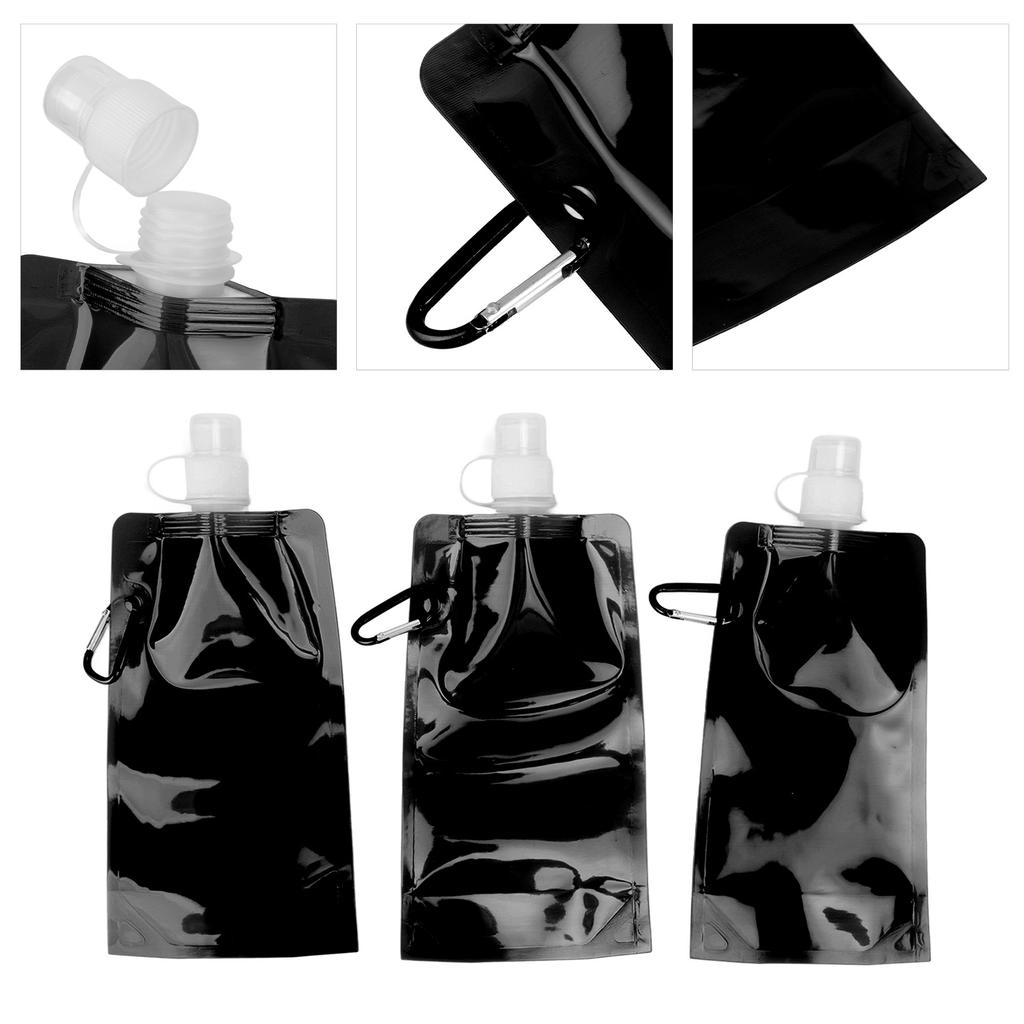 Collapsible Water Bottle Multifunction BPA   PE Soft Water Bottle for Outdoor Travel Camping 700ml