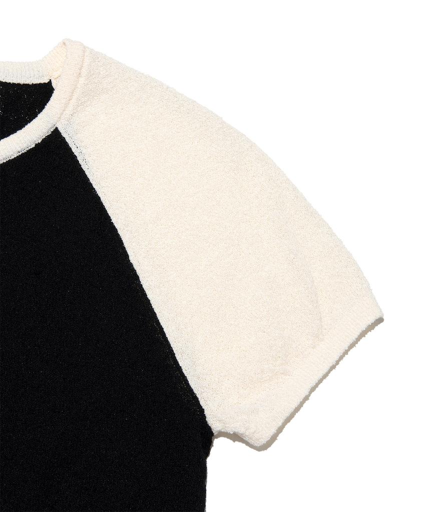 LEE Women'S Raglan Color Block Knit Black