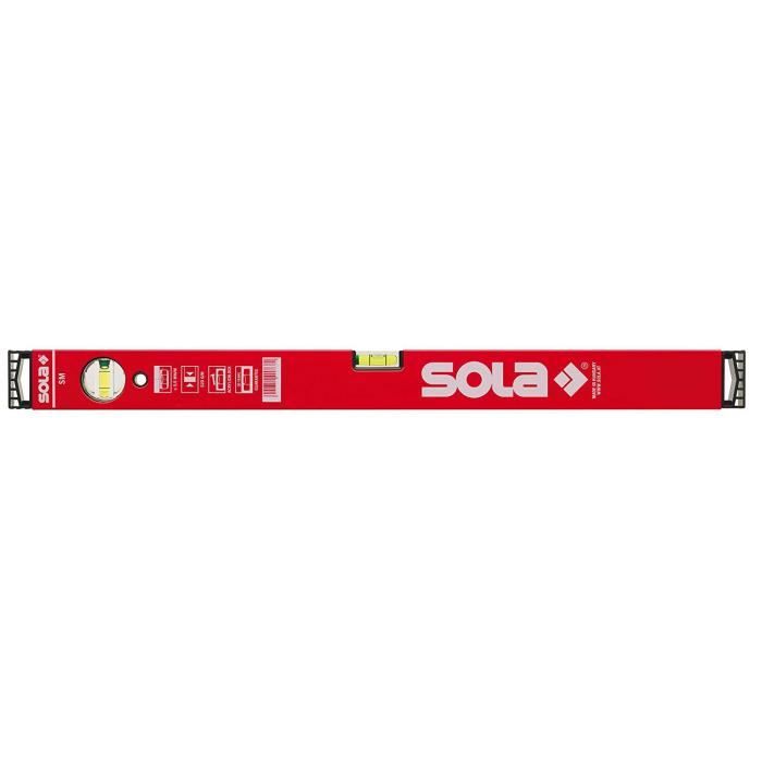Sola SM RED Niveau à 2 bulles en aluminium 40 cm - SM40RED