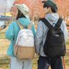 College-Stil Farbblock Rucksack Schülerrucksack Unisex Computertasche Leichter Reise-Rucksack mit großem Fassungsvermögen