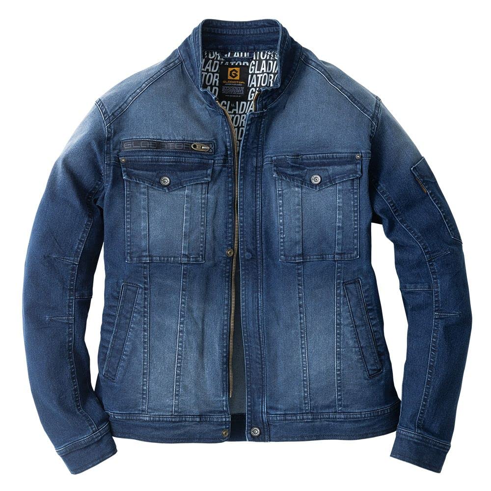 COCOS Nobuoka GR-3510 Denim Stretch Jacket, Indigo, Size 4L