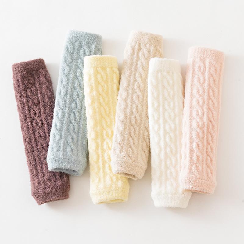 Dětské chrániče kolen Termální fleecové ponožky Netlačící manžeta Ochrana při lezení Kojenecké návleky na nohy Zimní hřejivé doplňky Měkký dotek Jedna velikost