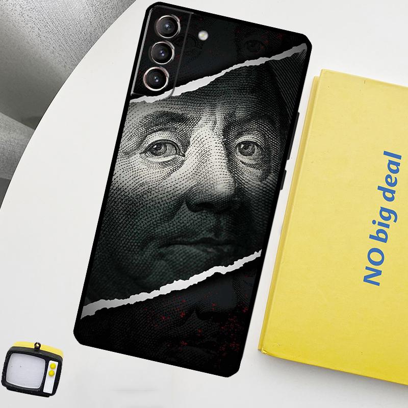 

Benjamins Funda For Samsung Galaxy S22 Ultra S23 FE S9 S10 Note 10 Plus Note 20 Ultra S20 S21 FE Case Galaxy S21 FE