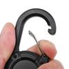 Heavy Duty Retractable Badge Reel Outdoor Climbing Buckle Keychain Strap Tactical Id Badge Reel Strap Steel Retractable Rope