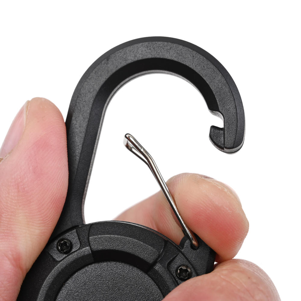 Heavy Duty Retractable Badge Reel Outdoor Climbing Buckle Keychain Strap Tactical Id Badge Reel Strap Steel Retractable Rope