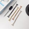 French Style Pearl Metal Chain Band for Apple Watch 11, iWatch 10987E, Huawei GT6, Xiaomi 9