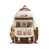 Large Cartoon Capybara Capacity  Backpack  Animal Print Girl Student Schoolbag