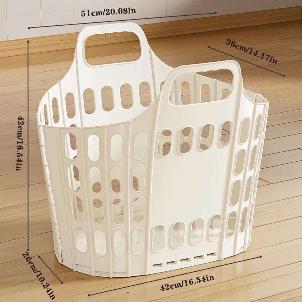 Foldable Laundry Basket with Large Capacity Storage bathroom storage basket Organizer for Home Dorm Space-Saving Clothes Hamper