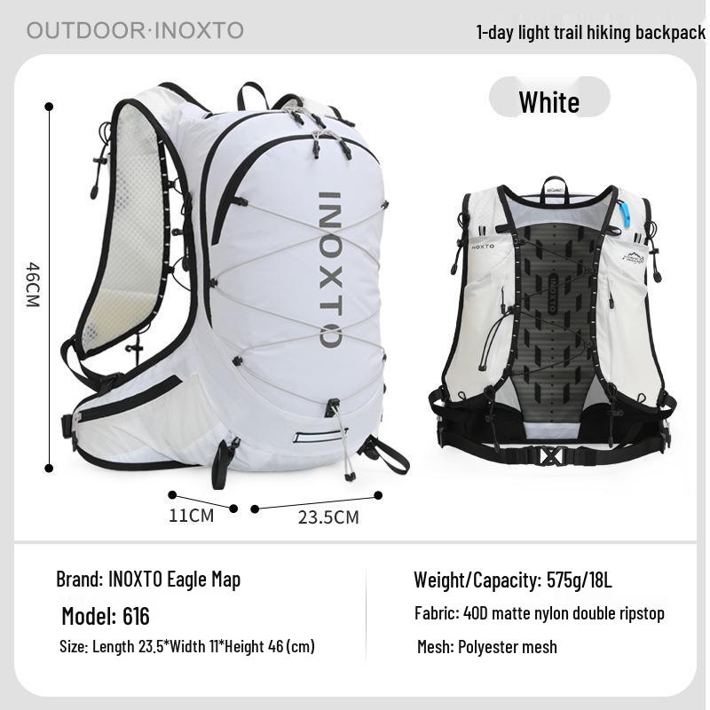 

Eagle Creek 18L Lightweight Backpack: Ideal for Hiking, Cycling, Trail Running, and Mountaineering. Includes Hydration Pack. 18L Backpack белый