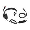 Single Ear Telephone Headset Noise Reduction Volume Adjustment Mute USB Business Headset with Mic Black H390‑USB‑1