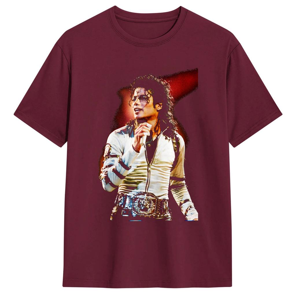 MMichael JJackson Smooth Criminal Live Bad World Tour T Shirt Unisex Fun T Shirts Beach Trendy Cool Tees Cheap Oversized Clothes