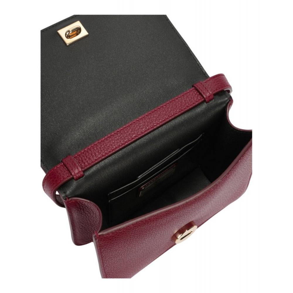Salvatore Ferragamo Vara Bow Crossbody Bag Burgundy