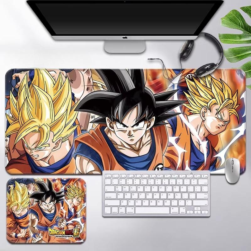 2025 Man Mouse Pad Super Popular Dragon Ball Mouse Pad Son Goku Printing Pattern Large Gaming Keyboard Office Desk Mat Super Saiyan Animation Desk Mat