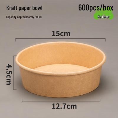 Disposable Kraft Paper Salad Bowl