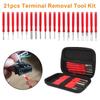 21Pcs/Set Stainless Steel Wire Crimp Removal Tool for Car Wiring Harness Repair