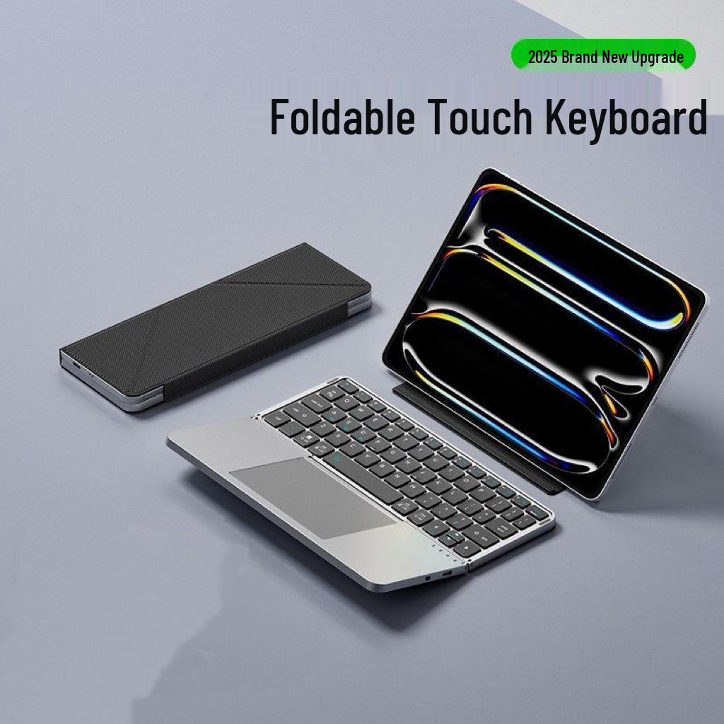 Leather Touch Detachable Foldable Multi-functional Office Keyboard