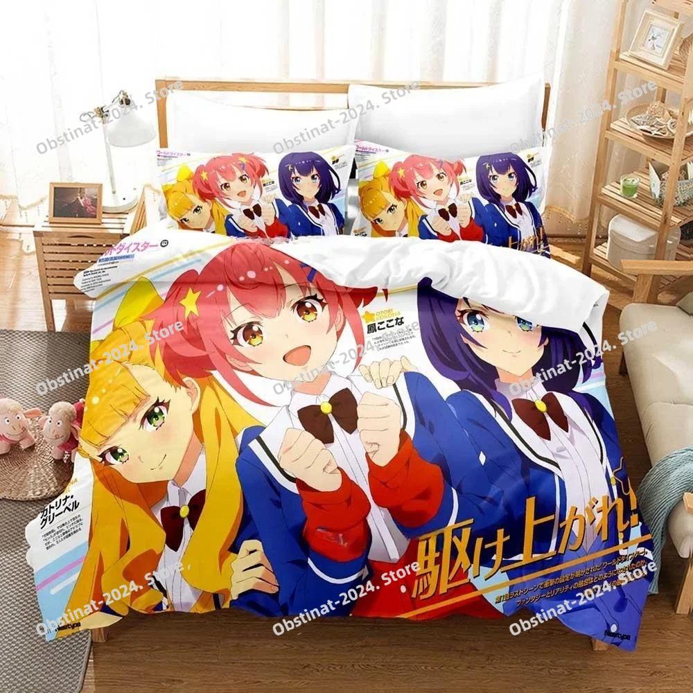 3D Print Anime Kawaii Girl World Dai Star Bedding Set Printed Duvet Cover Sheet Pillowcase Soft Quilt Cover Full Queen King Size