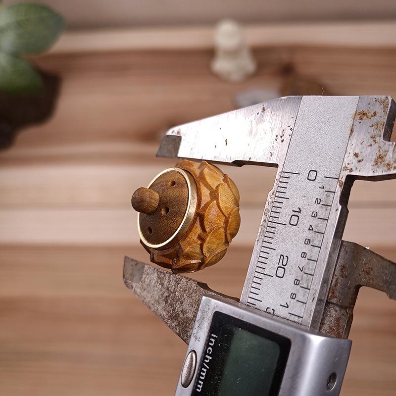 Green Sandalwood Gourd Pendant Phone Charm and DIY Hollow Ornament Jewelry.