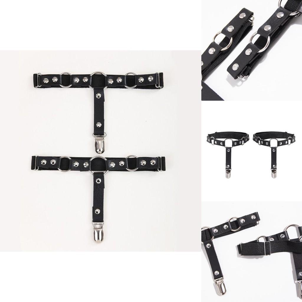 Lolita Leg Garters With Leather Material For Cute Girls And Cosplay Fashion