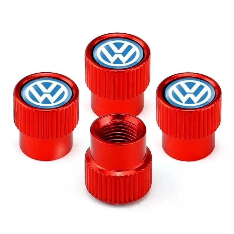 2026 Nuovo Per VOLKSWAGEN VW 4pz Tappi Stelo Valvola Pneumatico Ruota Auto per Volkswagen Golf GTI Passat Jetta Touareg Tiguan Polo Bora Sci
