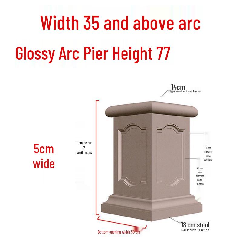 European Villa Courtyard Roman Column Base for Exterior Wall Decoration
