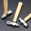 Round Head Mini Hammer Wooden Handle Double-Faced Hammer Ball Peen Hammer  Smashing Walnut