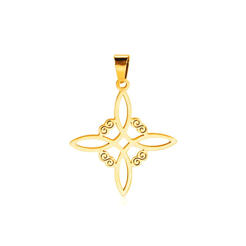 Witch Knot Pendant Stainless Steel Celtic Knots Charms For Necklace Jewelry Making Diy Accessories Witchcraft Amulet Gifts