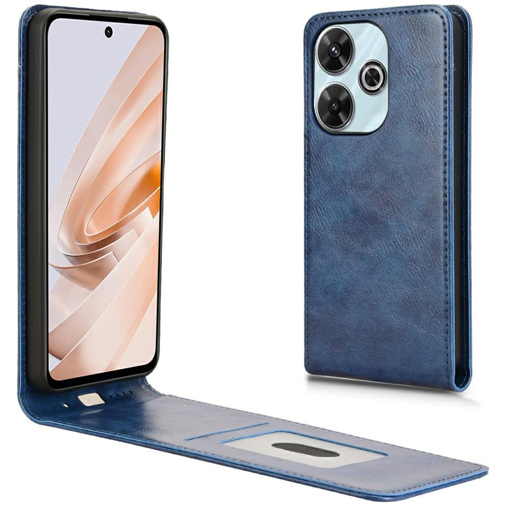 Phone Case For Xiaomi Redmi 13 4G/Note 13R 5G/Poco M6 4G Magnetic Vertical Flip Leather Cover with Card Slot