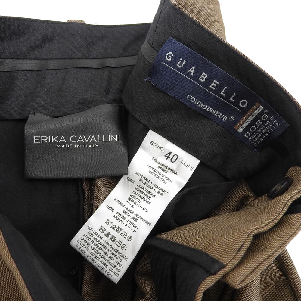 Erika Cavallini Good condition erika cavallini GUABELLO wool slacks pants bottoms women's brown size 40 Bottoms 40 BrownUsed