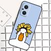 Cartoon Cute Animal Duck For OPPO Reno 14F 13F 12F 11F 10 11 12 13 14 Pro 7 8 Lite 8T OPPO Find X6 X5 X8 X9 Pro Case