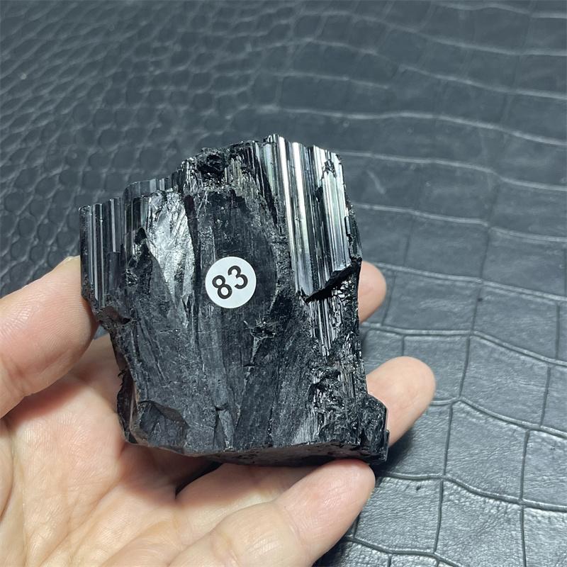 Natural Raw Stone Black Tourmaline With Clear Quartz Mineral Specimen Quartz Crystal Healing Teaching Collection Home Decor Gift