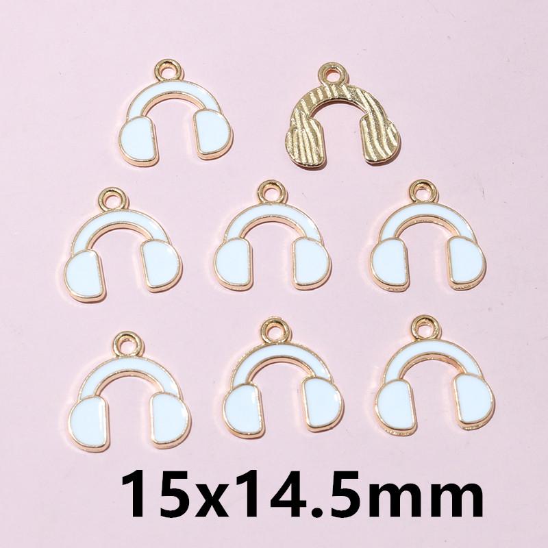 20pcs Enamel Charms Pendants Butterfly Flower Bow Mushroom Shape DIY Jewelry Making Accessories for Earrings Necklace Bracelets