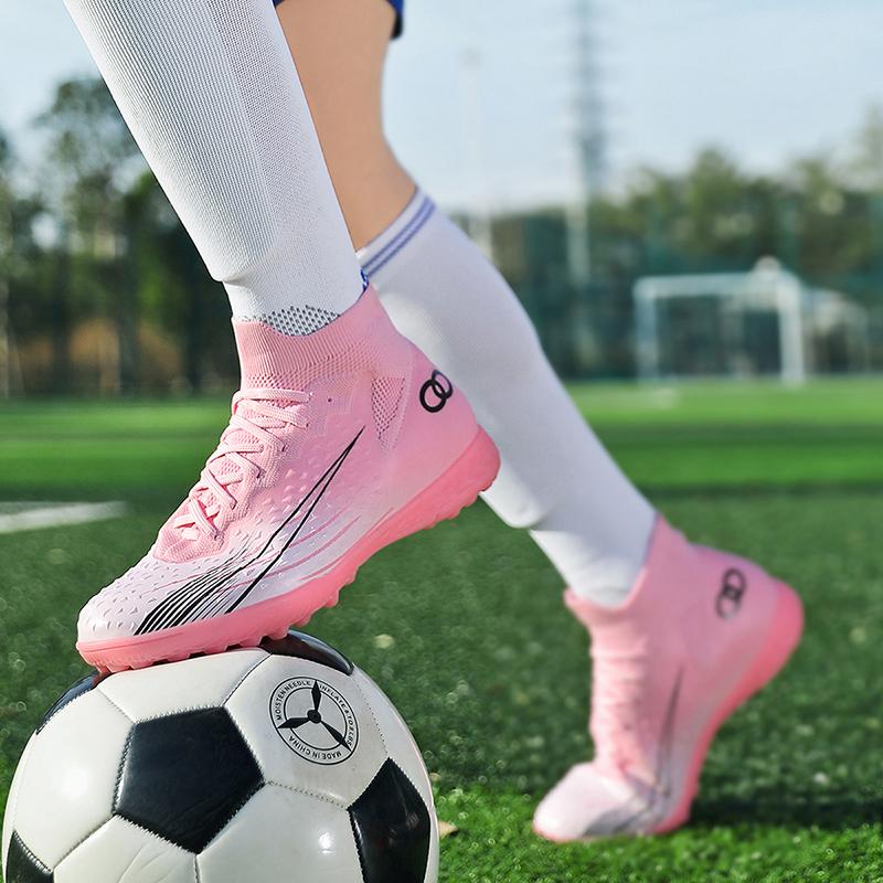 New Men's High Top Soccer Shoes High Quality Professional Training Football Boots Outdoor Grass Durable Soccer Shoes Sneakers