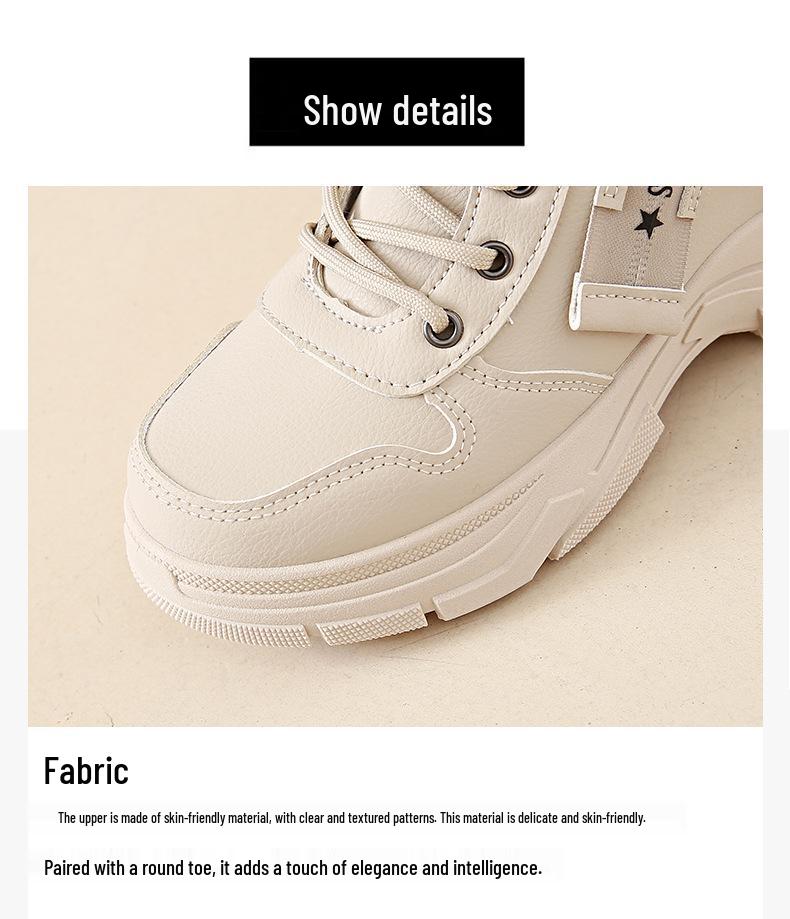 Women's 2024 High-Top Non-Slip Thick-Soled Snow Boots: Autumn/Winter Casual Outdoor Motorcycle Shoes