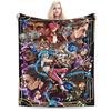 Anime Jinx Arcane Super Soft Blanket 3D Print Picnic Plush Throw Blanket Fashion Bedroom Flannel Bedspread Sofa Bed Cover