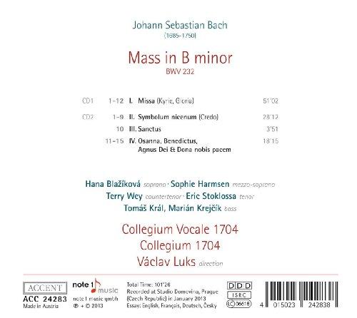 J.S. Bach: Mass In B Minor BWV232 (Johann Sebastian Bach: Mass In B Minor / Collegium 1704 & Collegium Vocale 1704, Vaclav Luks) (2CD) [Import]