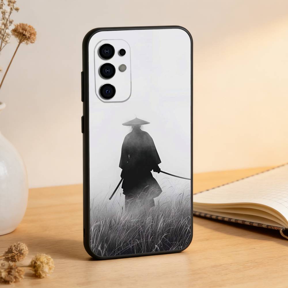 Japanese Bushido Samurai Phone Case Black Silicone Soft For Samsung S25,S24,S21,S22,S23,S30,Ultra,S20,Plus,Fe,Lite