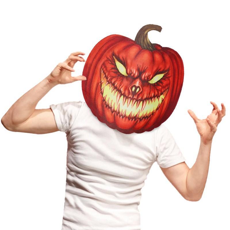 Halloween New PVC Pumpkin Mask Horror Ghost Headgear Scary Mask Props Dance Carnival Funny Mask
