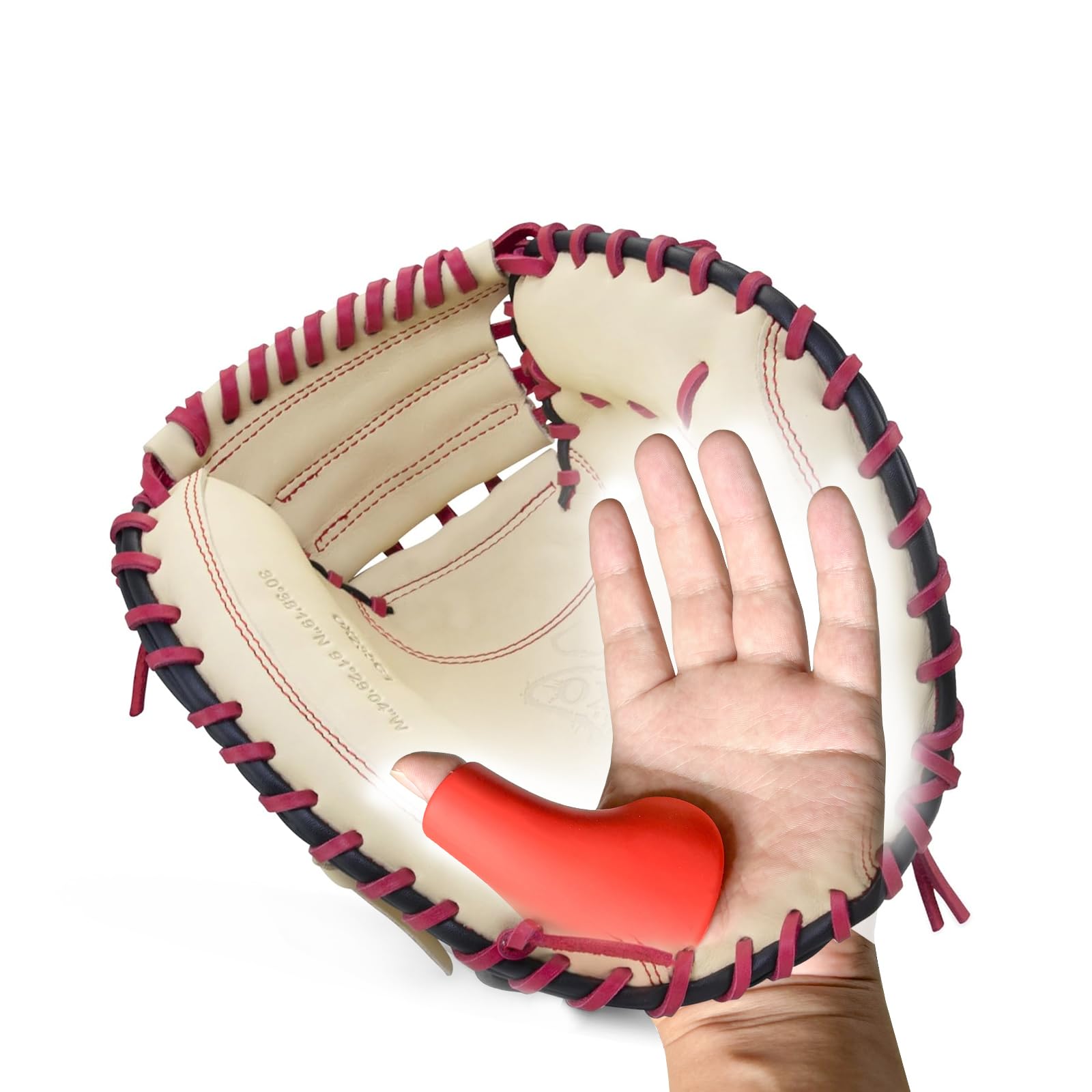 

Thumb Baseball Thumb Guard for Baseball Softball Thumb Baseball Catcher Training Catcher Reduces Puncture Red Catcher s Shield, & Catchers, Protector,