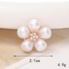 Pearl Flower Five-Petal DIY Phone Case Teardrop Clog Embellishments