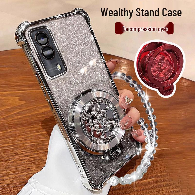 

Vivo Y53sT2 Chinese Style Phone Case with Lens Film and Gyro Bracket (Model V2111A) iQOO Z10 Turbo