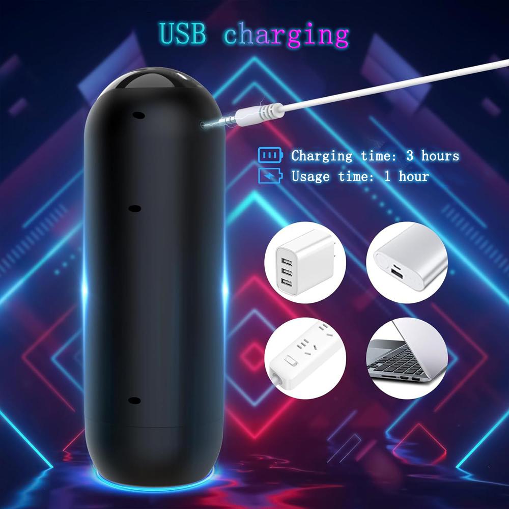 3-in-1 Masturbator Vibration Thrust Suction Real Vaginal Oral Sex Masturbation Cup Sex Toys Male Adult Products