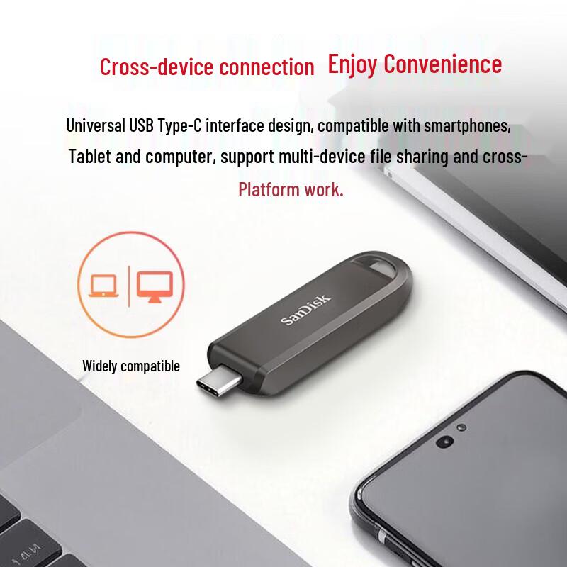 SanDisk CZ890 512 ГБ Type-C USB 3.2 Портативный SSD