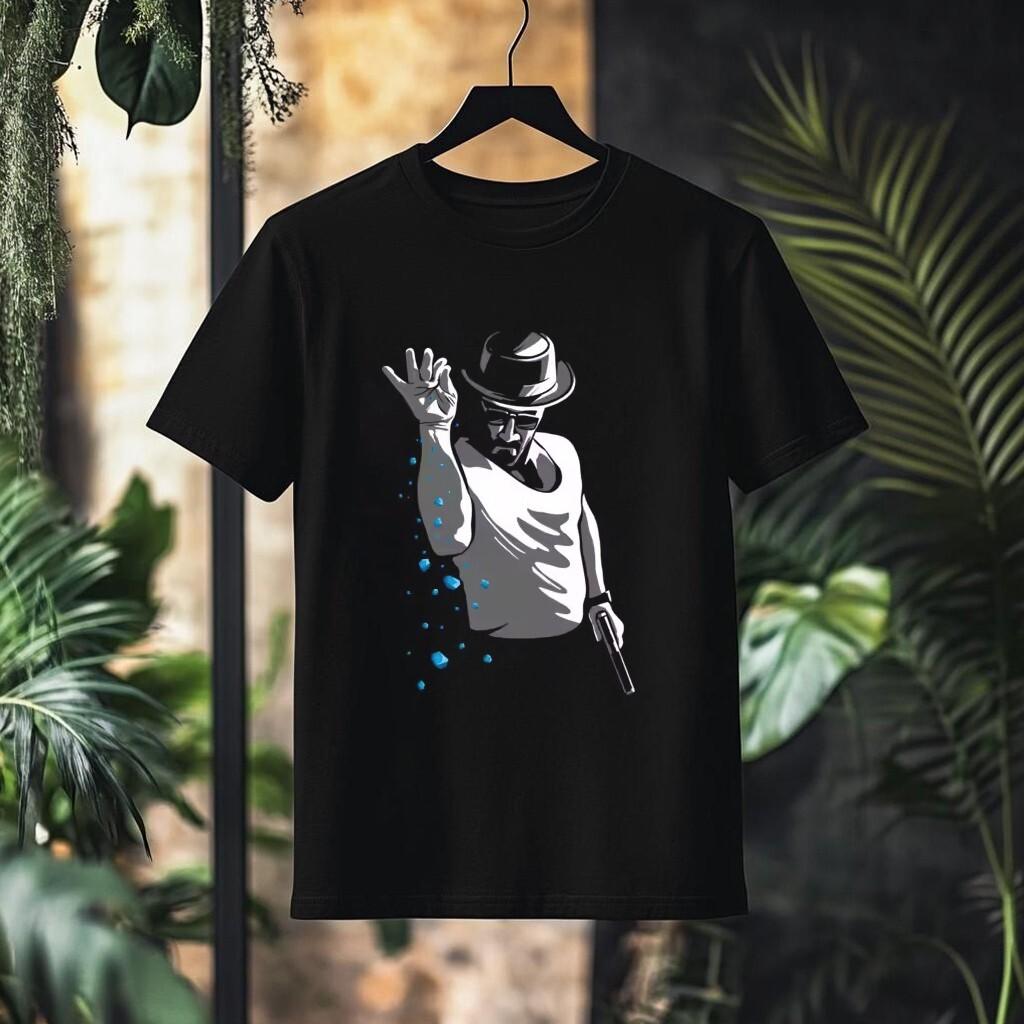 Walter White Breaking Bad for Unisex S-3XL Tshirt Gift for Fans Bryan Cranston. M