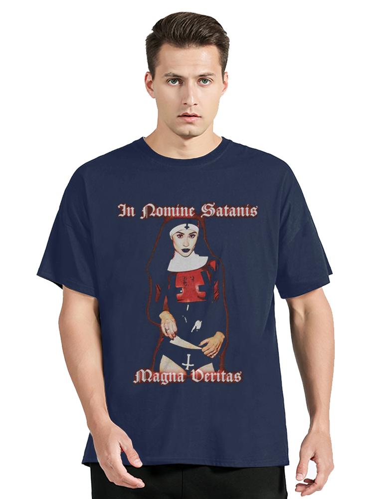 Horror Unholy Nun T-Shirt Unisex Plus Size O-Neck Tops Summer Casual Streetwear Tees Graphic Unisex Tshirt Cotton Fitness Clothes