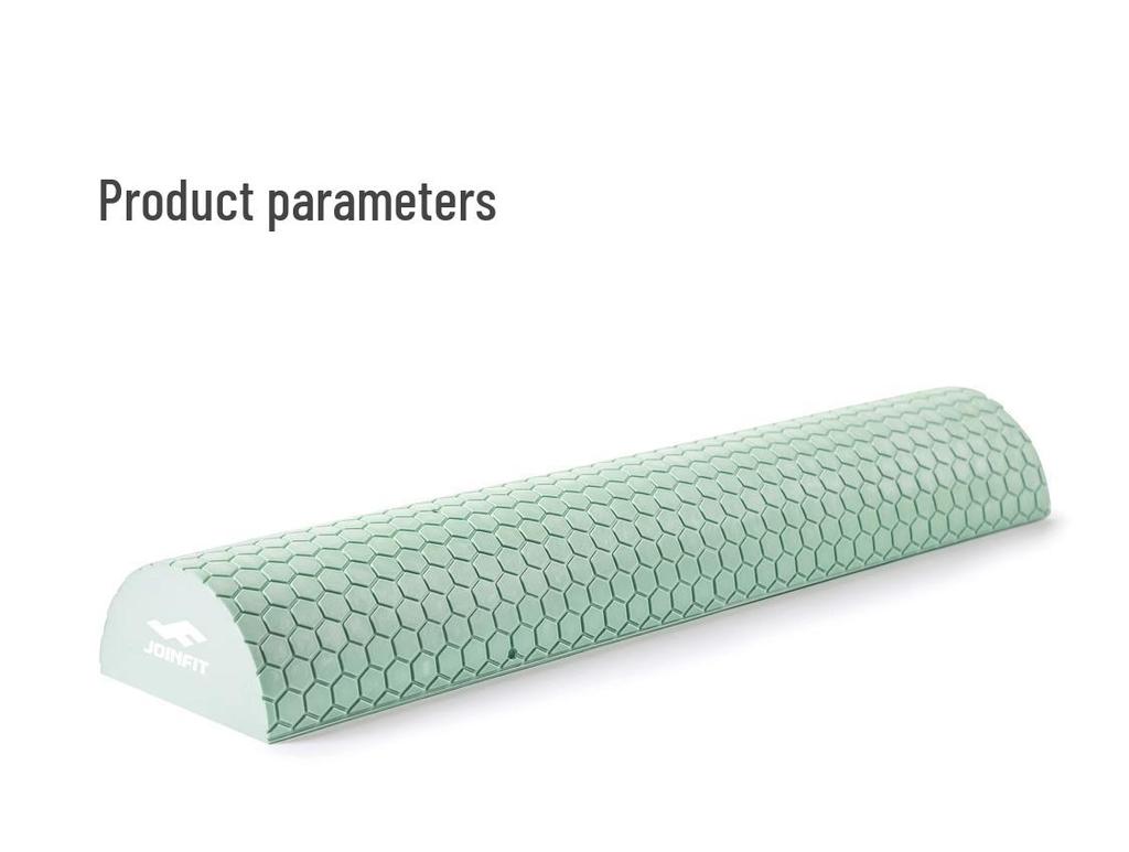 Joinfit Solid Foam Yoga Roller: Durable Half-round Massage Wheel for Muscle Relaxation and Fitness