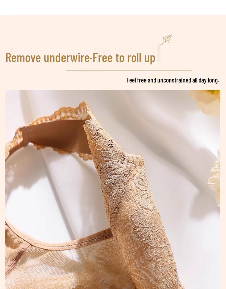 Women’s Front-Closure Bra: Lift, Side Support, Anti-Sagging, Slimming, Beautiful Back, Vest-Style – Ideal for Small and Large Busts.