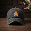 Campfire Bonfire Graphic Baseball Cap Washed Cotton Casual Outdoor Unisex Adult Hat
